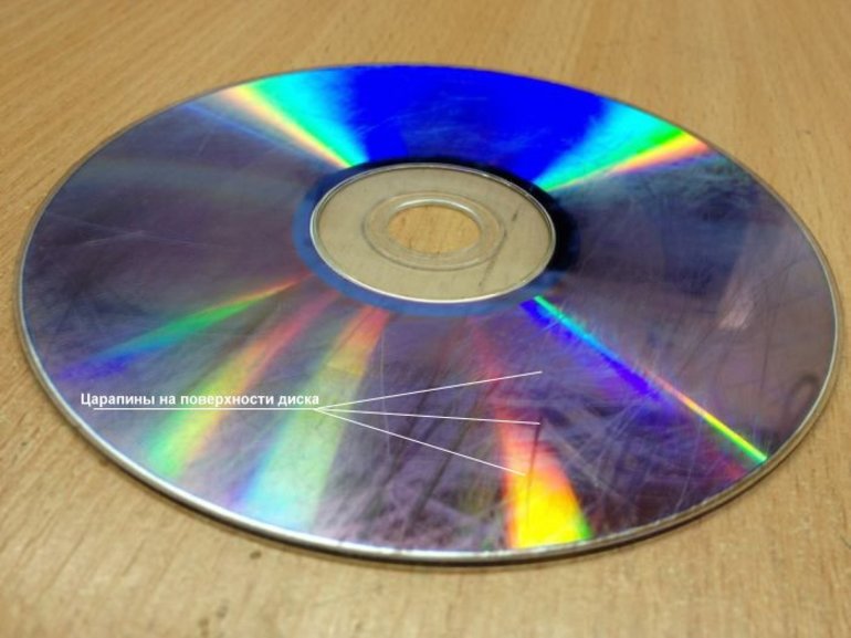 Rayures de CD