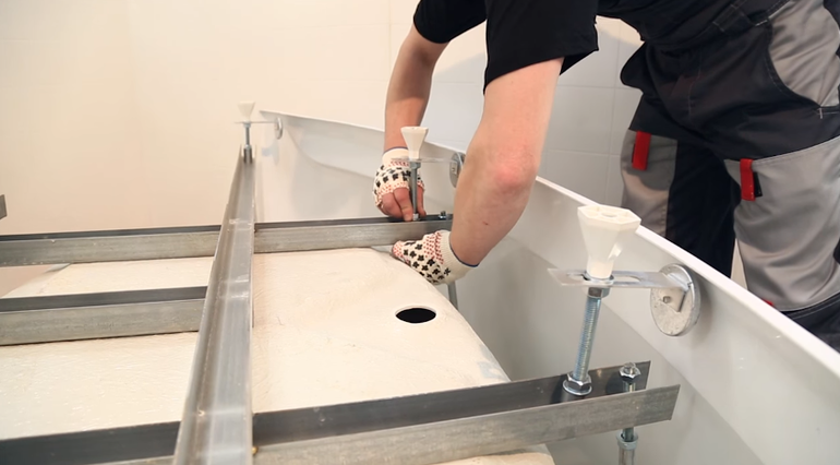 How to mount acrylic plumbing