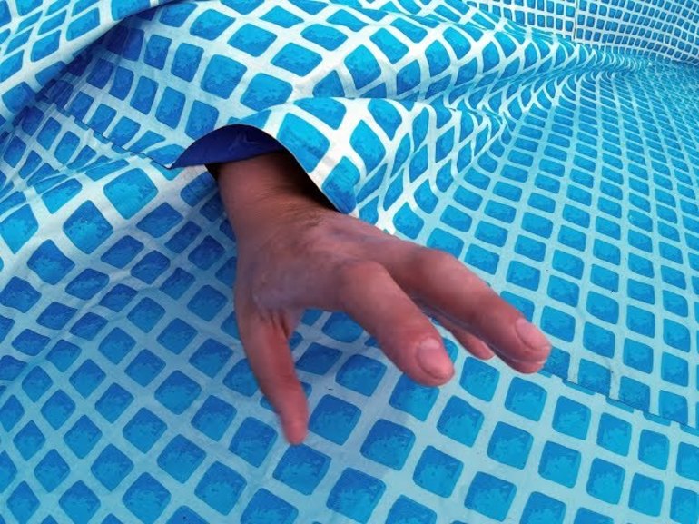 How to seal a hole in the pool