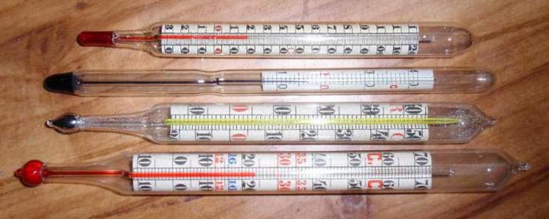 Varieties of thermometers
