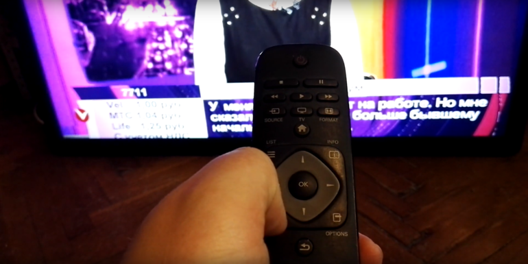 Digital and cable channels on a Philips TV